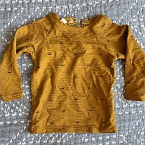 Quincy Mae Honeycomb Long Sleeve Swim/Sun Shitt